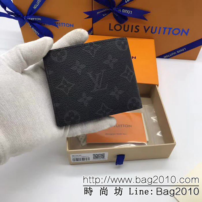路易威登LV頂級原單 M64439 DamierCobalt帆布原版複刻 Multiple錢夾 ZY1076